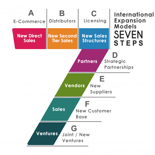 The seven steps to international business expansions